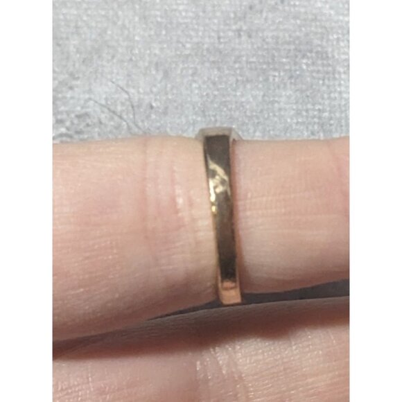 Bold Glam Gold And Black Faceted Gemmed Ring Size 6 - Picture 6 of 12